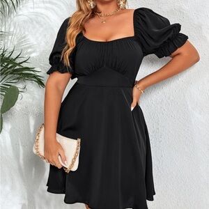 SHEIN Black Short Sleeve Dress